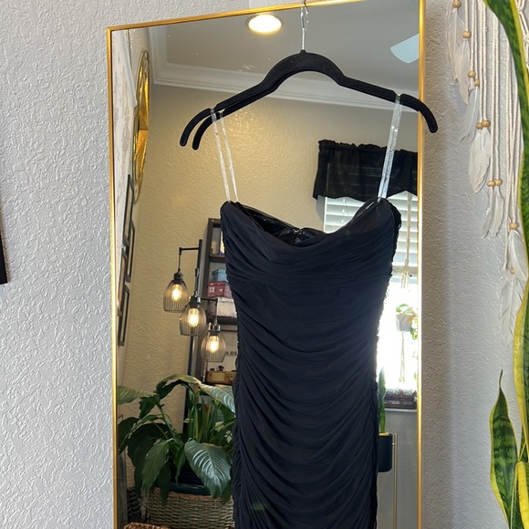 HOUSE OF CB 'Sofia' Black Mesh Strapless Maxi Dress NWOT - Picture 17 of 17